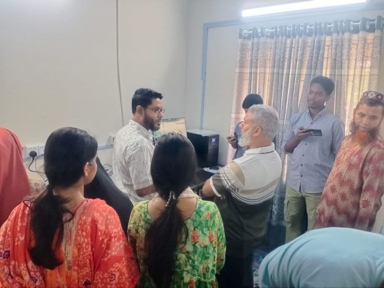 Hands-on demonstration with laboratory staff
